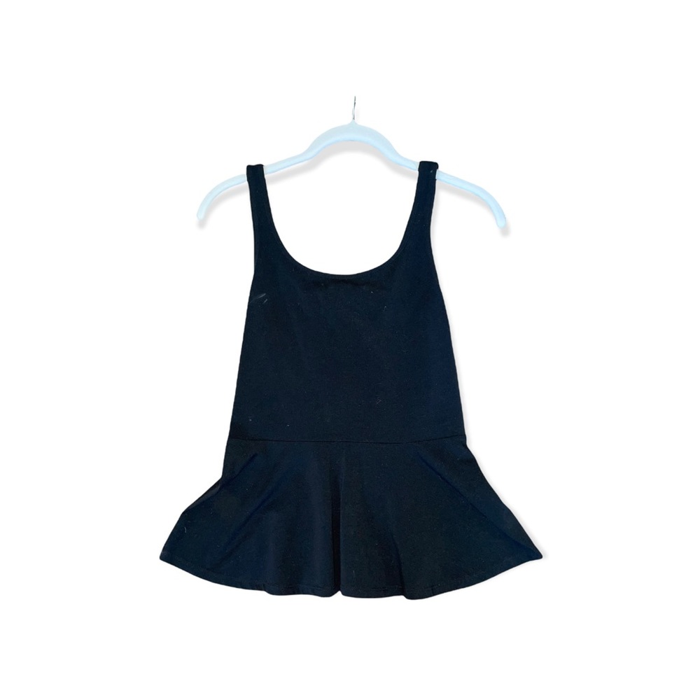Black Peplum Tank